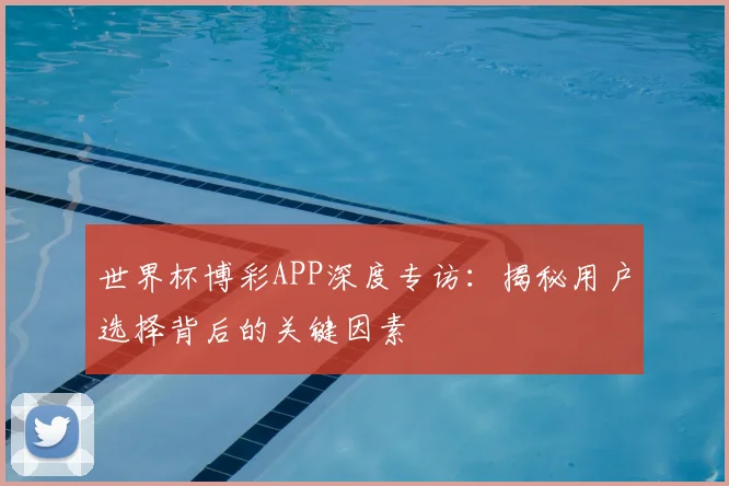 世界杯博彩APP深度专访：揭秘用户选择背后的关键因素
